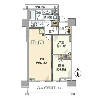 プラウドタワー名古屋丸の内【3階】の間取り