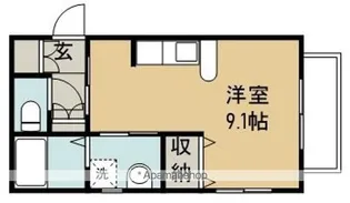 グランド・ヒルズ大梶【1階】の間取り