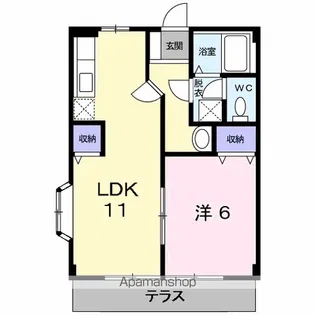 広住グリーンハイツⅡ【1階】の間取り