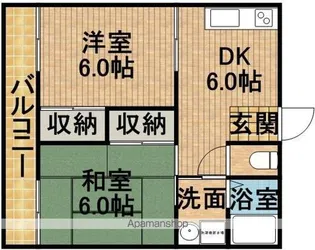 サンハイツ駅南【2階】の間取り