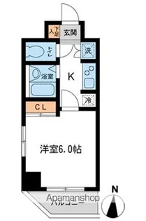 グローバン森下【4階】の間取り