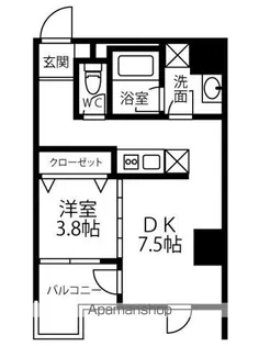 RESIDENCE ICONN KAWARAMACHI【802号室号室】の間取り