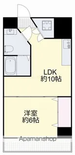 マンションニューヨーク医大東【6階】の間取り