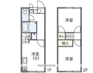 レオパレスエムエスケイ【1階】の間取り