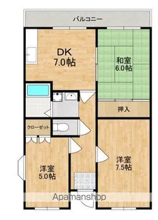 ファミールウエダ【2階】の間取り