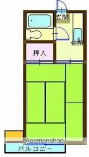 コーポさわ【1階】の間取り