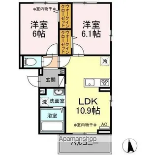 パレステート【3階】の間取り