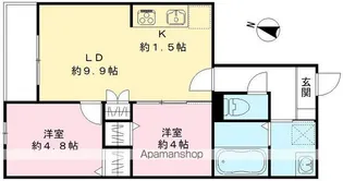 ハーモニー多摩平【205号室号室】の間取り