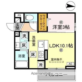 KOHRYU【105号室】の間取り