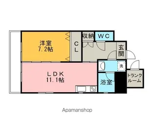 アピエ黄金【3階】の間取り