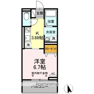 ガナール【2階】の間取り