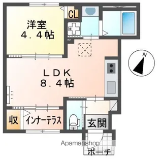 仮)スターテラスⅡ中野東【1階】の間取り