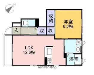 ヴィクトワール【1階】の間取り
