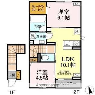 SERENVITA田宮【2階】の間取り