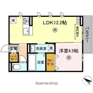 CASA ECRAN(カーサ エクラン)【2階】の間取り