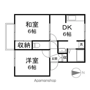 アーバン宮北【2階】の間取り