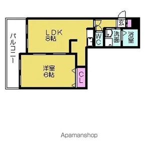 サンヒルズ覚王山【1階】の間取り