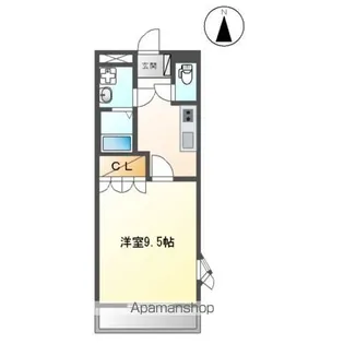 ラ マルコット(LA MARCOTTE)【2階】の間取り