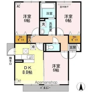 LIONESS II【1階】の間取り