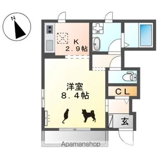マルシェ アーブル248【1階】の間取り