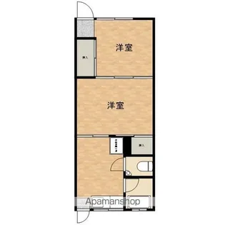 兒玉荘【1号室】の間取り