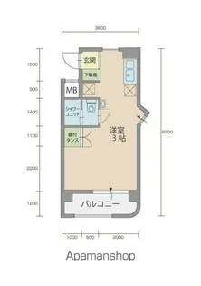 エクレール90【201号室】の間取り