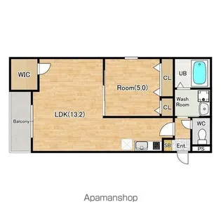 ジーメゾンステラ泉北【203号室】の間取り