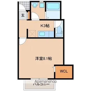 ソレイユパルク11番館【1階】の間取り
