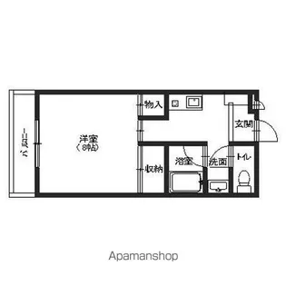 ウエストハイツ【210号室】の間取り