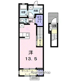 スカイ・レジデンス【2階】の間取り