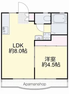 駅前ハイツⅠ【2階】の間取り