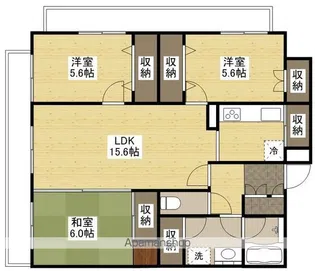 トレゾア西原【6階】の間取り