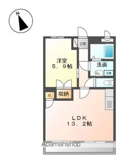 シャトー・ル・レーヴ壱番館【1階】の間取り