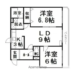 小町川LIVE【3階】の間取り