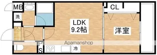 ラルシェパルク新大阪【4階】の間取り