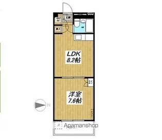 ホンダレジデンス【203号室】の間取り