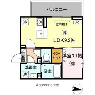 エスト・プラージュ【2階】の間取り