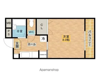 DIANE大宮【105号室】の間取り