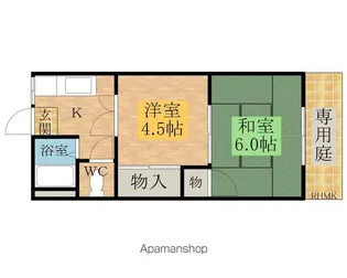 トーホーハイツ【105号室】の間取り
