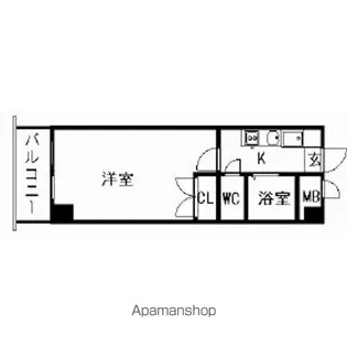 アンプルールフェールエラン【3階】の間取り