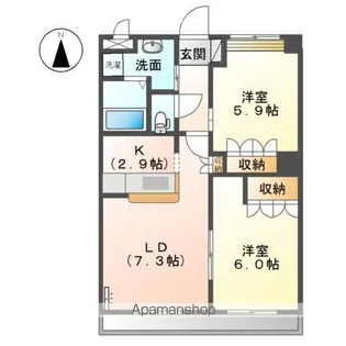 サンフォレスタ【2階】の間取り