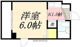 SKY COURT HAKODATE(スカイコート函館)【612号室】の間取り