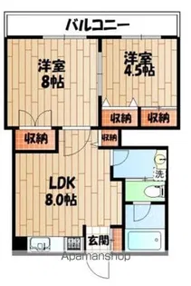 雪ヶ谷メゾンネージュ【3階】の間取り