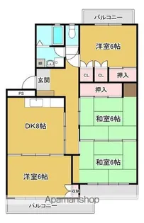 メゾンカワナカ【2階】の間取り
