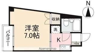 プチメゾン栗林【4階】の間取り