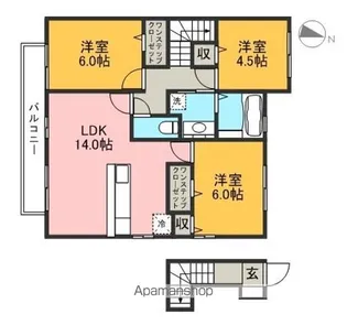 プロフーモ 一ツ橋【2階】の間取り