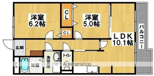 フォーゲル(VOGEL)【103号室】の間取り