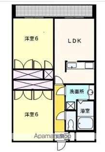 パリジャン【203号室】の間取り