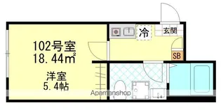 エアフォルク新小岩【1階】の間取り