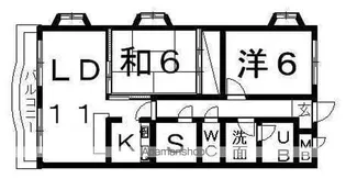 ドエル壱番館【2階】の間取り